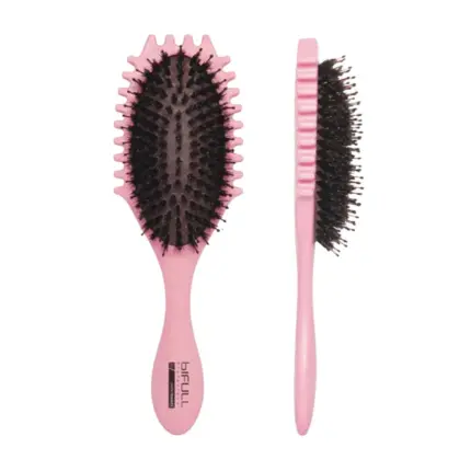 Bifull Cepillo Hula Curly Method Rosa